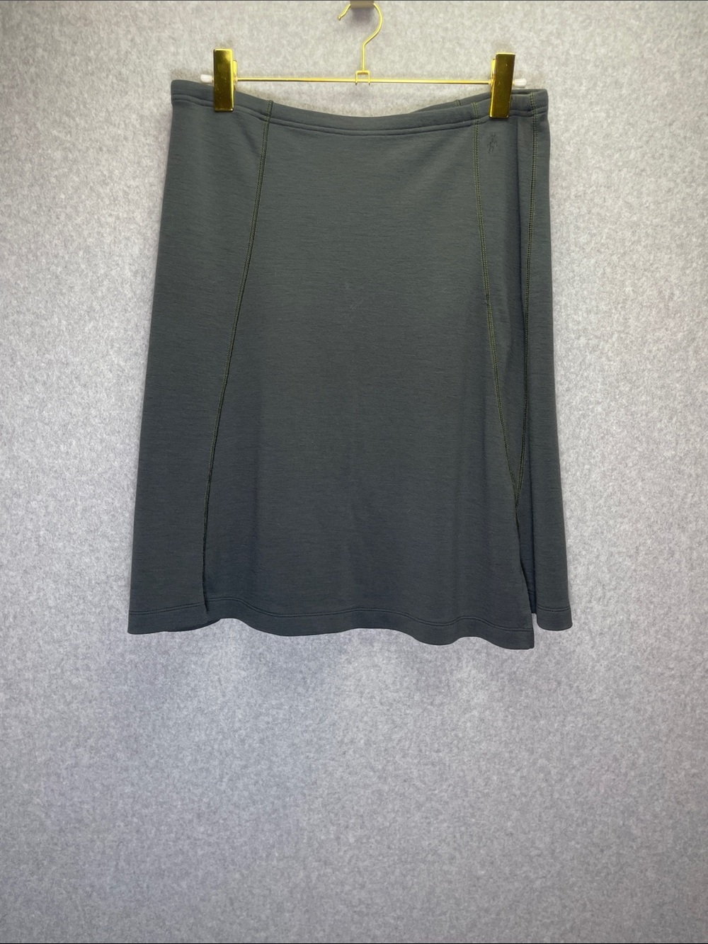 Smartwool Sanitas Gray Merino Wool A-Line Skirt